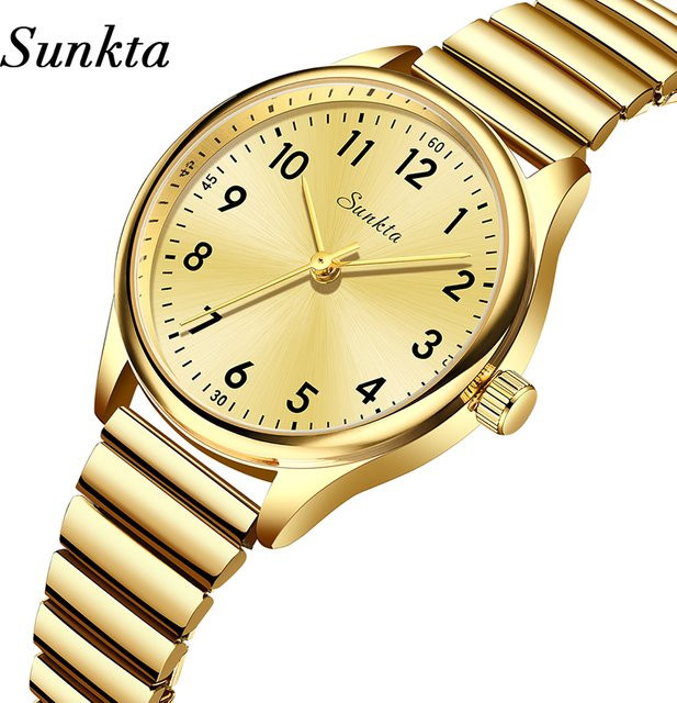 LIGE Armbanduhr Quarz, Edelstahl, Gold, Damen - Bild 1