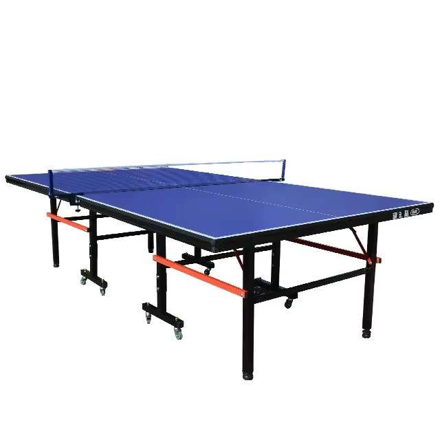 Factory Direct Tischtennistisch in voller Größe mit beweglichen Rädern, Blau - Bild 2