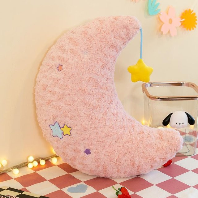 STERN Mädchen schlafend Mond Plüschtier, Stoffpuppe, 50cm - Bild 1