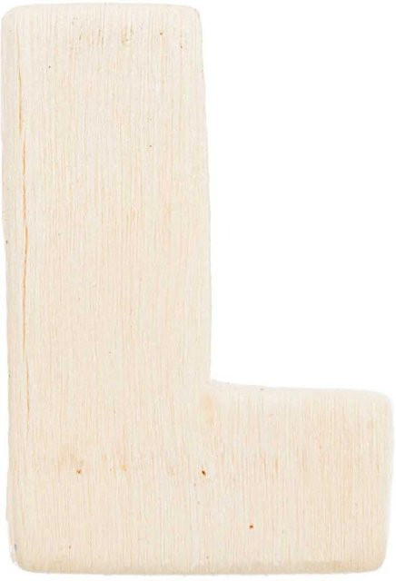 Rico Design Buchstabe L in der Farbe Weiß, Breite: 3,3 cm - Bild 1