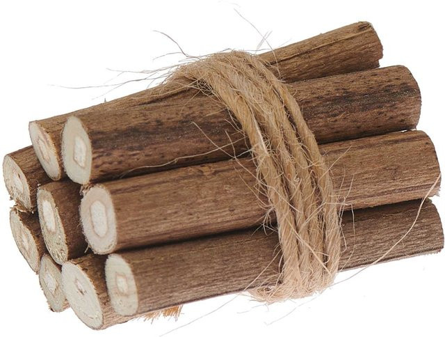 Rico Design Miniatur Kaminholz für die Weihnachtsdekoration Tischdeko Höhe: 6,0 cm, Breite: 3,5 cm, Tiefe: 2,0 cm - Bild 1