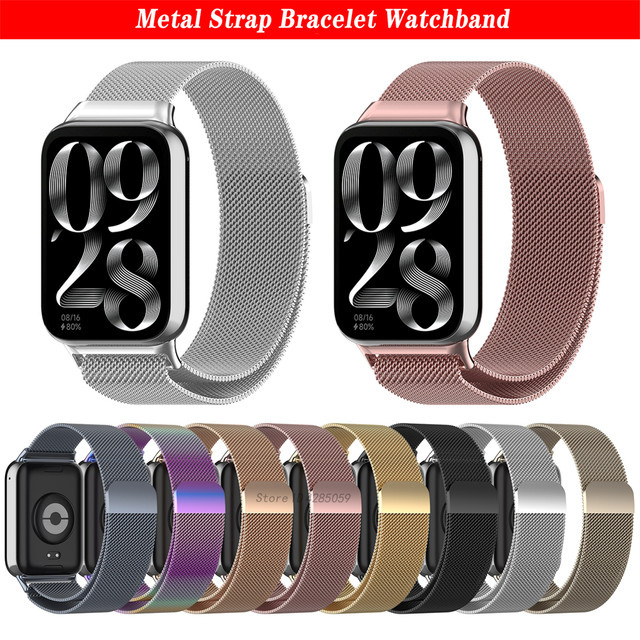FIFATA Uhrenarmband Edelstahl, Milanaise, Silber, Unisex - Bild 1