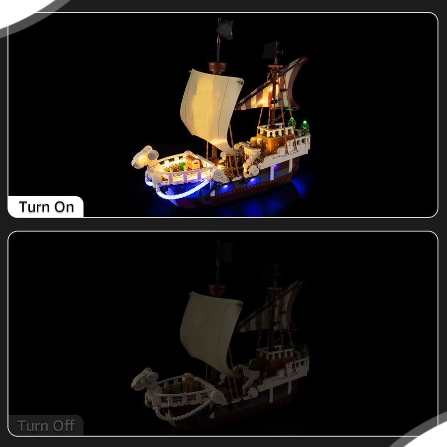 LED-Beleuchtungsset für LEGO The Going Merry Piratenschiff 75639 mit RGB-Multicolor-SMD-Leuchten - Bild 2