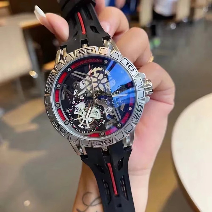 STARPERISH Armbanduhr Quarz, Kautschukband, 49 mm, Schwarz, Herren - Bild 5