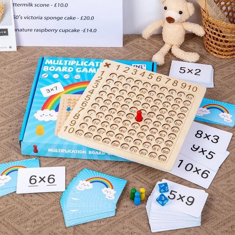 Kidsly Montessori Multiplikationsspiel aus Holz, Lernspielzeug, ab 0 Jahren - Bild 2