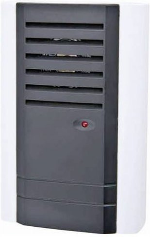 Heitronic VO-41345 Klingeltaster mit Batterie in Anthrazit und Rot - Bild 1