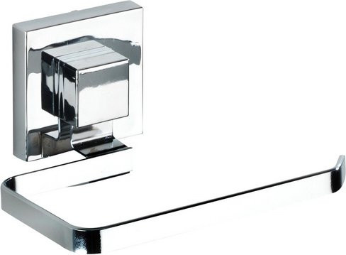 WENKO Toilettenpapierhalter Vacuum-loc Quadro aus Edelstahl in Silber glänzend B/H/T: 14,0 x 11,0 x 6,0 cm - Bild 1
