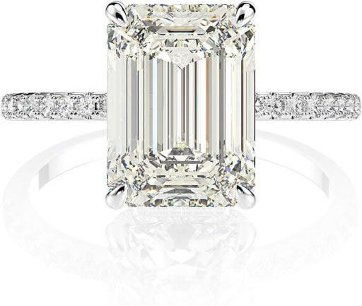 YIRAN Jewelry Ring 925 Silber, Moissanit, Weiß, Damen - Bild 1