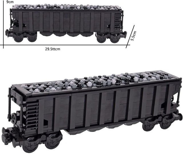 Kreative Experten Ideen Stadt Weihnachten Retro Sightseeing Kutsche Panzerauto Zug MOC Eisenbahn Express, Bausteine, ab 14 Jahren - Bild 1