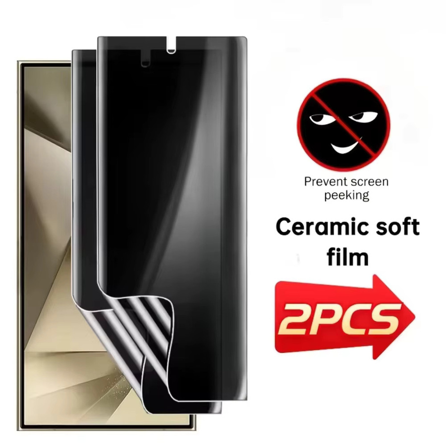 2 Stück Samsung Anti-Spy Sichtschutz-Hydrogel-Folien für S26 S25 Ultra Edge S24 S23 S22 S21 A56 A55 A36 A26 A25 A16 A06 transparent - Bild 7
