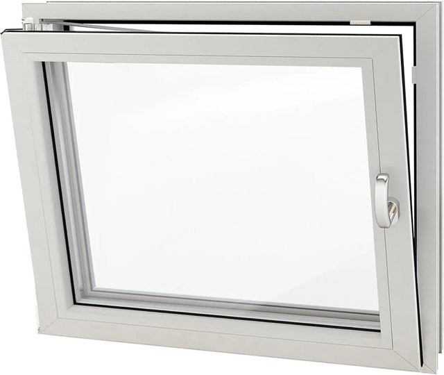 Roro Fenster Eco Kunststoff-Profil in Weiß, DIN L, Kipp- und Drehfunktion, B: 100 cm, H: 60 cm - Bild 1