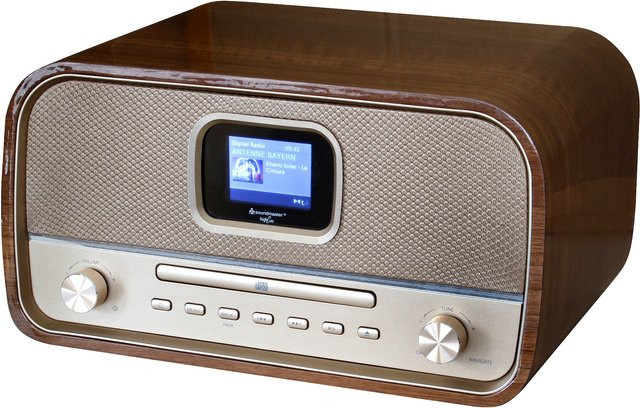 Soundmaster DAB970BR1 Retro DAB Radio in Braun - Bild 1