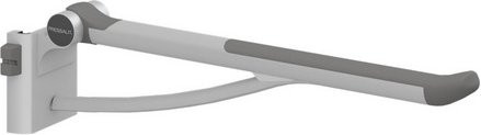 PRESSALIT Stützklappgriff PLUS für WC-Lifter, linksbedient, silberfarben, Länge: 73 cm - Bild 1