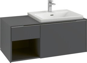 Villeroy & Boch Waschtischunterschrank Subway 3.0 Wandhängend Grau Matt B/T/H: 100,1 x 42,25 x 51,6 cm - Bild 1