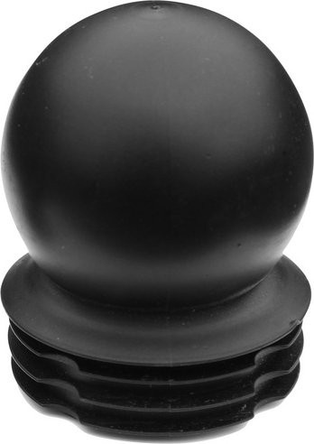 FLORAWORLD Zaun-Kugelkappe für runde Zaunpfosten und Tore, schwarz, B/T/H: 6 x 6 x 7,5 cm - Bild 1