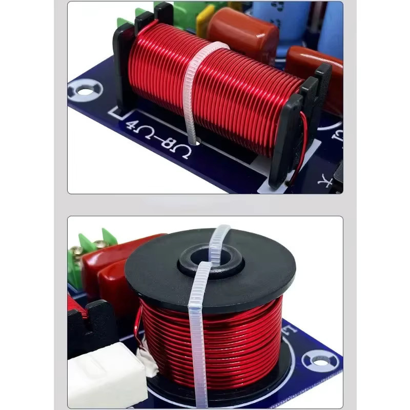 3-Wege Frequenzweiche 250W für DIY Lautsprecher mit 850Hz/5200Hz Hifi Stereo Audio Crossover in Multicolour - Bild 4