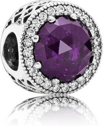 Charms 925 Silber, Perle, Zirkonia, blue, Damen - Bild 1