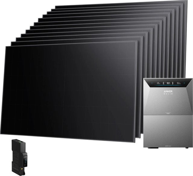 Anker SOLIX Balkonkraftwerk mit 12x480 Wp Solarpanels, Solarbank 4 E5000 Pro, BP5000 Erweiterungsakku und Smart Meter Gen 2 - Bild 1