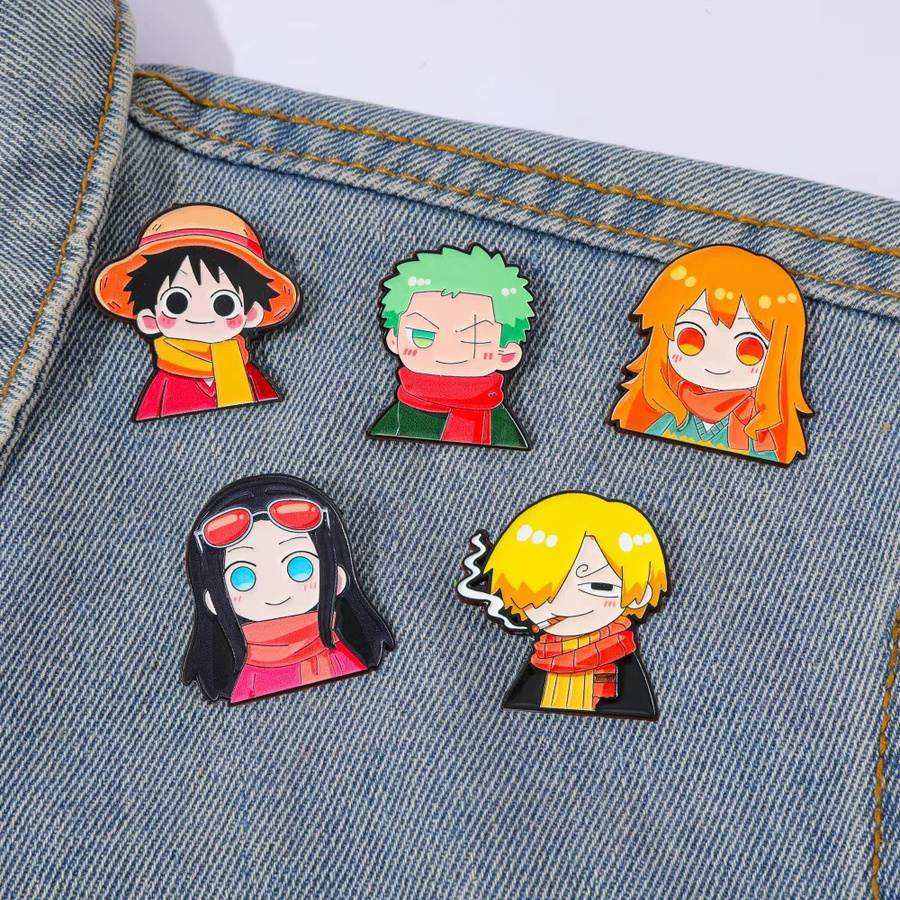 Bandai Brosche Anime-Rucksack, Emaille-Pin, Metall, Unisex - Bild 4