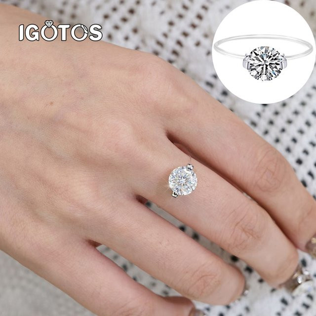 IGOTOS Ring, 925 Silber, Moissanit, Damen - Bild 1