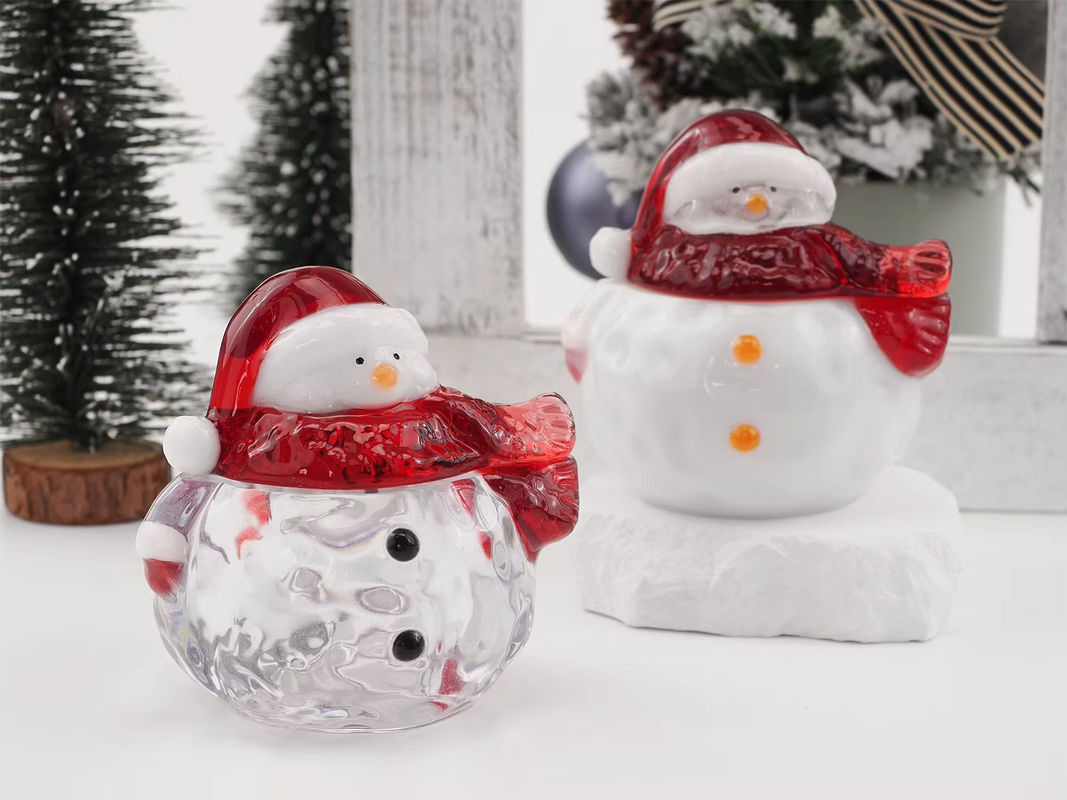 UDOCOOL Silikonform Schneemann für DIY Weihnachts-Aufbewahrungsboxen aus Harz oder Beton in Weiß und Rot - Bild 3