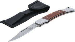BGS Do it yourself Taschenmesser mit Holzgriff in Braun, 240 mm - Bild 1