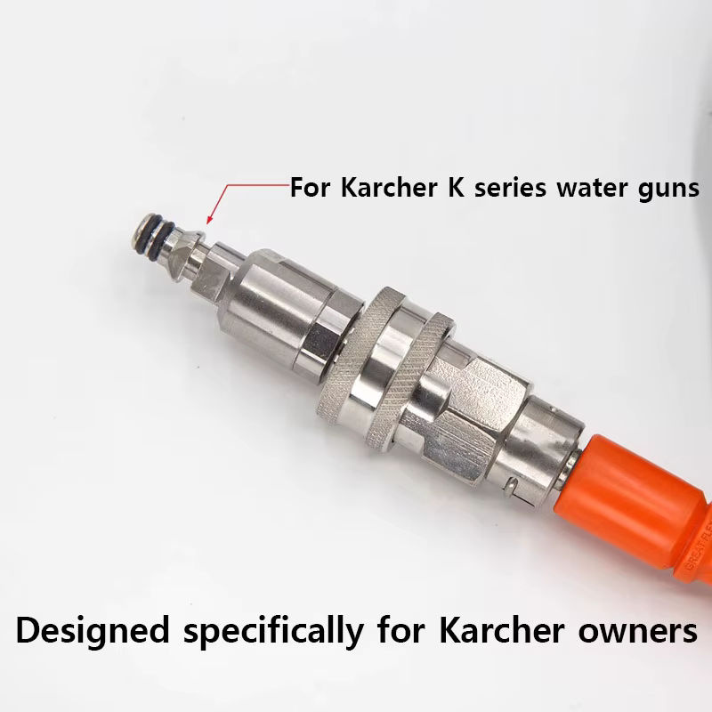 Karcher Anti-Tangle-Adapter 3/8 Schnellstecker für Hochdruckreiniger in Silber - Bild 4