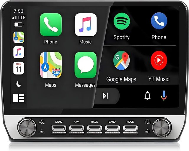 Junsun Autoradio für Fiat Ducato 2006-2023 mit Bluetooth und GPS in Schwarz mit 10,1 Zoll Display - Bild 1