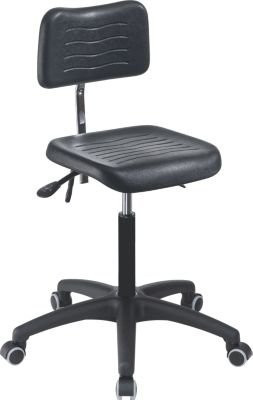 MeyChair Workster Light W5 Arbeitsdrehstuhl in Schwarz mit Rollen und PU-Schaum-Sitzfläche - Bild 1