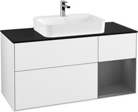 V&B Waschtischunterschrank Finion in Weiß glänzend lackiert, Breite: 120 cm, Tiefe: 50,1 cm, Höhe: 50,1 cm - Bild 1