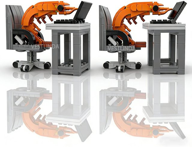 Yiran toy 1 MOC Zusammenbau Block Garnelen Modell Figuren Puzzle - Bild 1