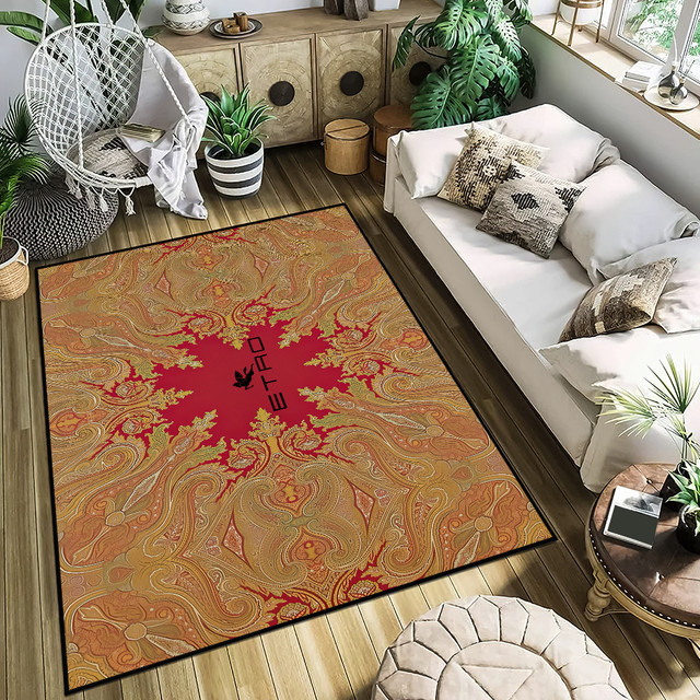Handgemachter Luxusteppich E-Etro getuftet als Anti-Rutsch-Teppich für Küche, Schlafzimmer oder Wohnzimmer - Bild 1