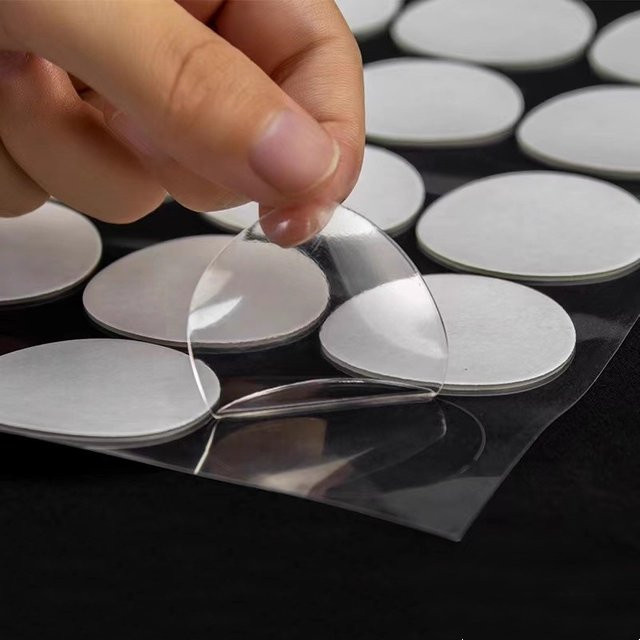 Transparentes Nano-Gel-Klebeband rund, doppelseitiges und spurlos abnehmbares Klebeband für DIY-Handwerk, Poster und Dekorationen - Bild 1