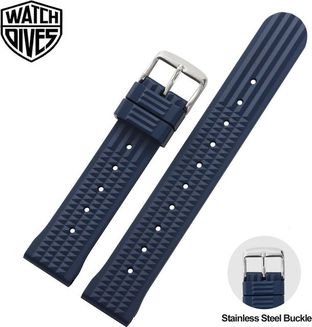 ibenifit Uhrenarmband Kautschuk, 20 mm, 22 mm, Unisex, Bunt - Bild 1