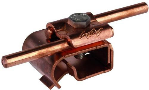 DEHN Dachrinnenklemme DRK DUL 8.10 W16.22 CU in Kupfer und Braun - Bild 1