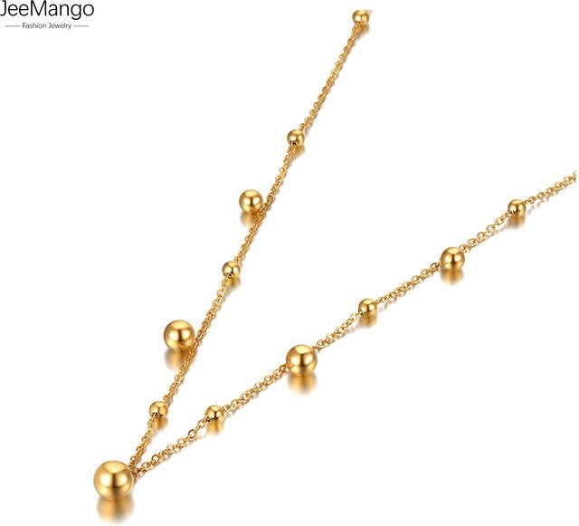 JeeMango Halskette Edelstahl, Gold, Damen - Bild 1