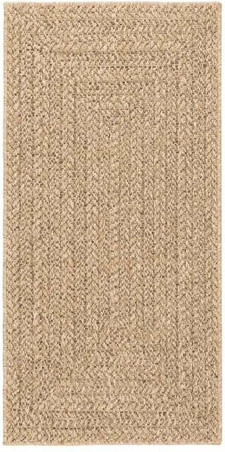 vidaXL Teppich ZIZUR in Beige mit Jute-Optik für Indoor und Outdoor, B/T: 60 x 110 cm - Bild 1