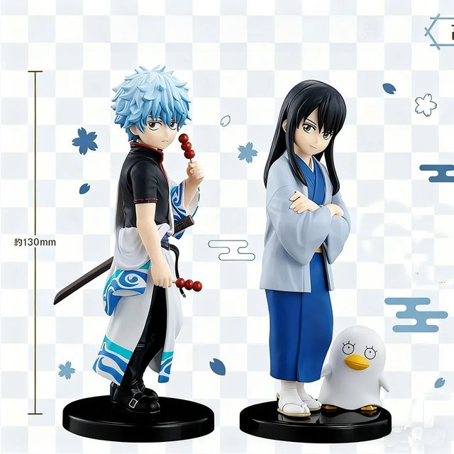 Bandai Gintama Sakata Gintoki & Katsura Kotarou Actionfigur, 13cm - Bild 1
