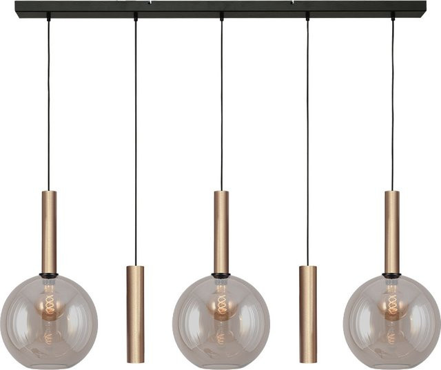 Masterlight Bella 2 3/2 Pendelleuchte 5-flammig in Gold mit Glas in Gold Fumé und Gold matt - Bild 1
