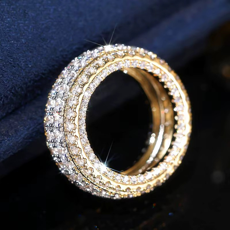 Huitan Ring, Zirkonia, Bicolor, Damen - Bild 2