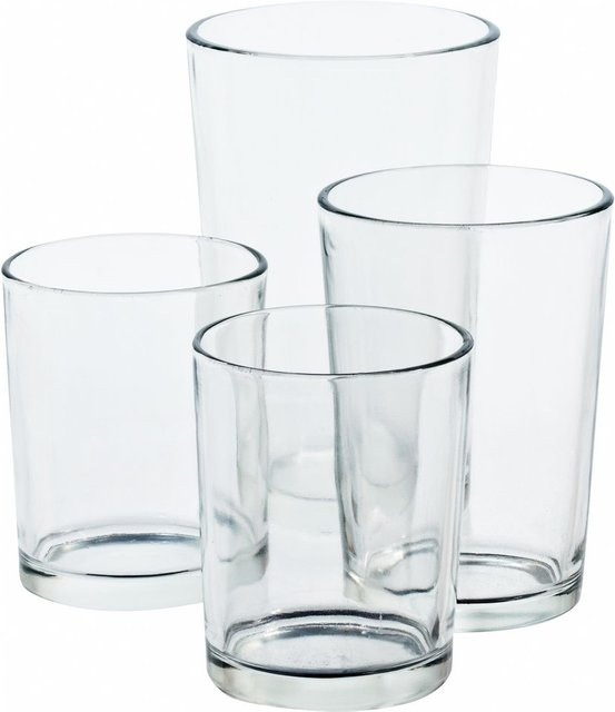 VBS Teelichtgläser aus Glas, 4er-Set, transparent - Bild 1