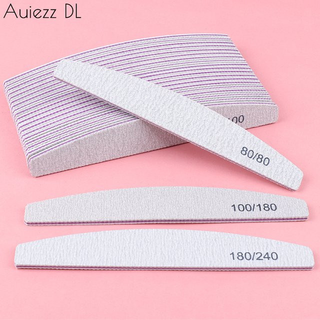 Auiezz DL Nagelfeilen Set, 10 Stück, doppelseitig, 100/180 Körnung, Unisex - Bild 1
