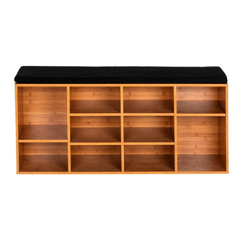 WENKO Schuhbank Loft in Braun mit Stoffpolsterung, B/H/T: 103 x 48 x 29,5 cm - Bild 2