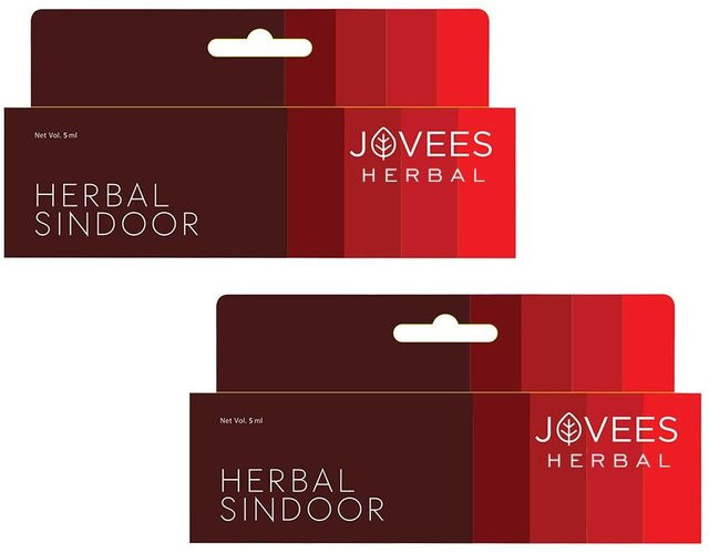 Jovees Herbal Sindoor Kastanienbraun, 2er-Pack, 5 ml - Bild 1