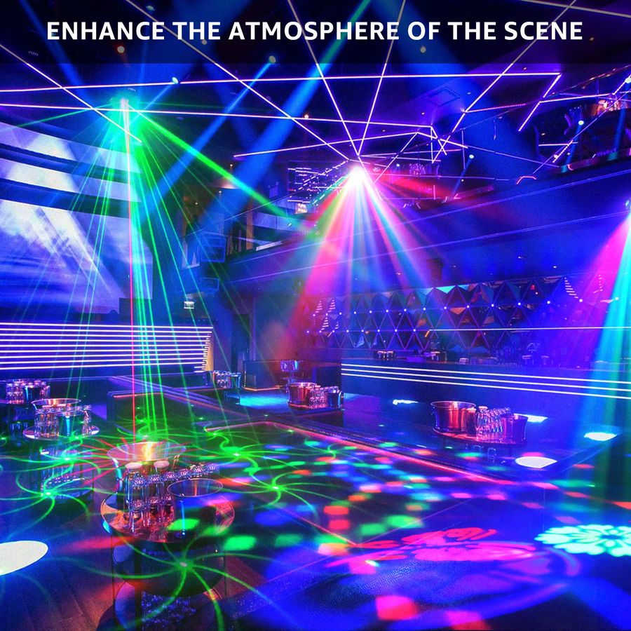 U'King 40W RGB LED Bee Eye Beam Effektlicht 5in1 mit Strobe-Funktion für DJ, Disco und Bühnenpartys - Bild 4