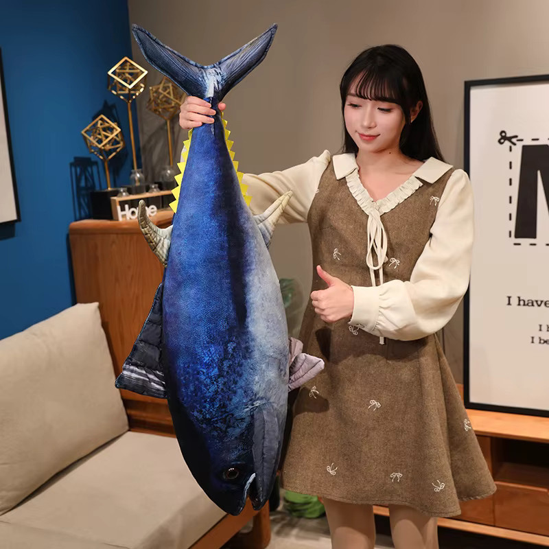 YUZHINUO Thunfisch-Plüschtier, Meerestiere, Blau - Bild 2