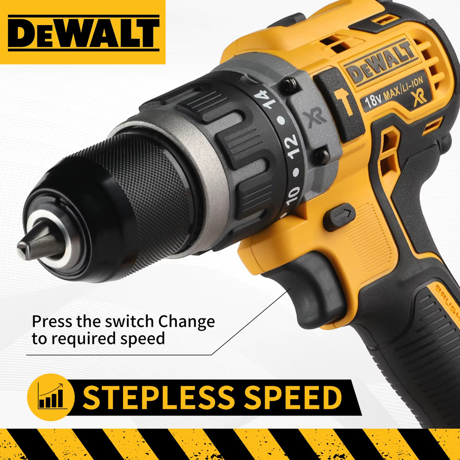 DeWalt DCD796 Akku-Schlagbohrmaschine mit bürstenlosem Motor, 2000 U/min, Gelb - Bild 5