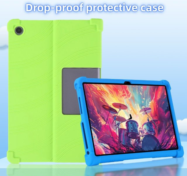 Kindersichere Silikon-Schutzhülle für Lenovo Tab Plus 2024 TB351FU Xiaoxin Pad Studio 11,5 Zoll in Lila - Bild 1