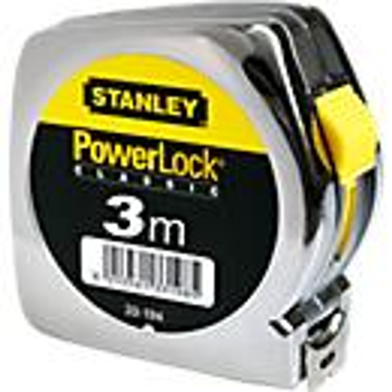 Stanley PowerLock Bandmaß aus Kunststoff in Gelb, Länge: 3 m, Breite: 12,7 mm - Bild 2