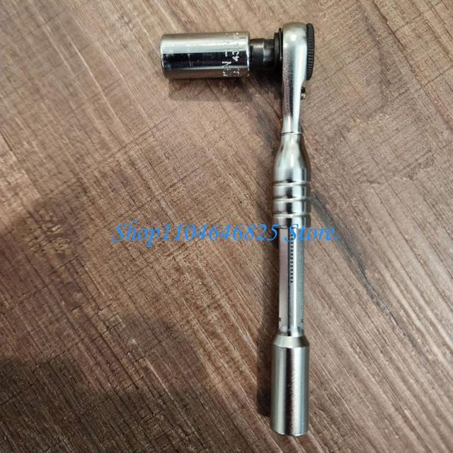 Professioneller 1/4-Zoll-Miniatur-Ratschenschlüssel in Silber für mechanische Arbeiten - Bild 1